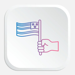 Independence Icon - Representing Freedom, Self-Reliance, and National Sovereignty