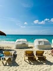 The beach at The Royal Bahamian Sandals Resort in Nassau, Bahamas.