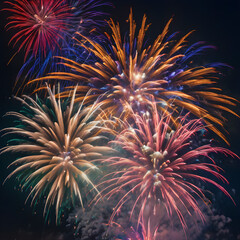Fototapeta premium fireworks in the night sky