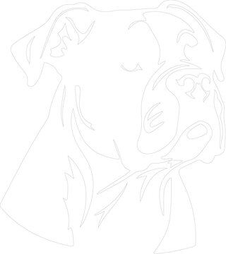 American Bulldog outline