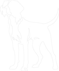 American Foxhound outline