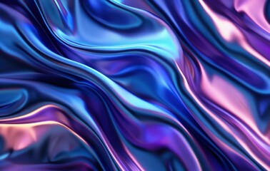 Obraz premium Abstract waves and swirls background in blue and purple colors artistic design with travel and style influences