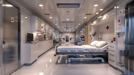 Obraz premium Illustrate a trauma center utilizing 3D-printed patient-specific models for trauma