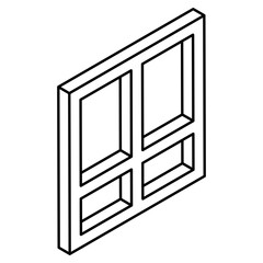 Editable design icon of window