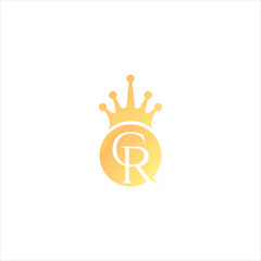Alphabet CR or RC illustration monogram vector logo template, CR, R, C abstract letters logo monogram

