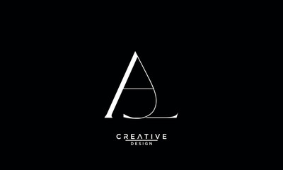 Fototapeta premium AL, LA, A, L, Abstract Letters Logo Monogram