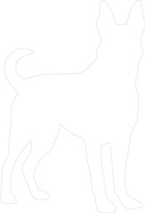Obraz premium Belgian Malinois outline