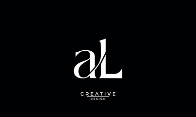 AL, LA, A, L, Abstract Letters Logo Monogram