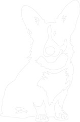 Cardigan Welsh Corgi outline