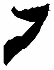 Somalia silhouette map