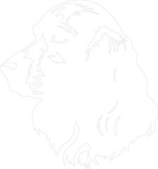 Fototapeta premium Cocker Spaniel outline
