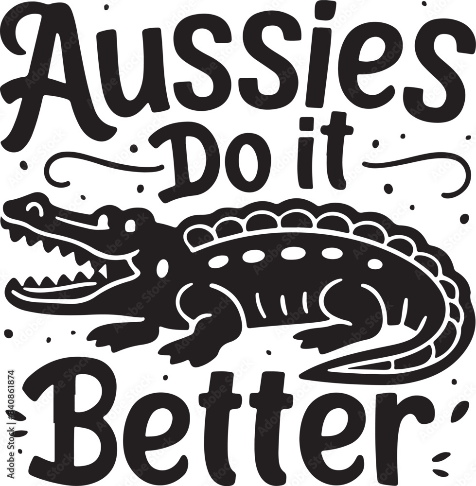 Wall mural aussies do it better vector