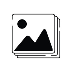 Picture landscape icon collection. Photo Gallery icon. Trendy Picture Gallery vector icon. Vector Illustration.