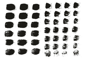 Hand Drawn Round Brush Regular Straight Lines Mix Artist Brush High Detail Abstract Vector Background Mix Set 