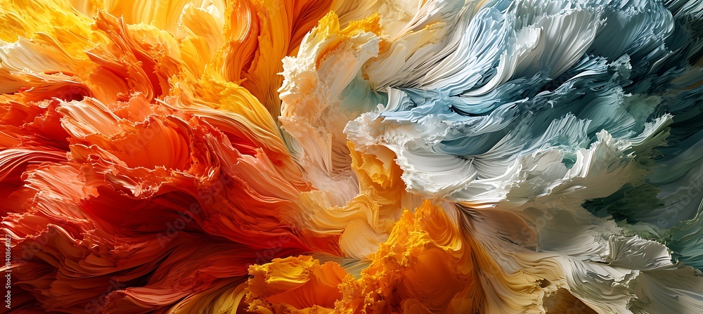 Poster an artistic and abstract multicolored backdrop