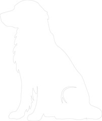 Flat-Coated Retriever outline