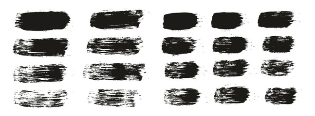Hand Drawn Round Brush Regular Straight Lines Mix Artist Brush High Detail Abstract Vector Background Mix Set 
