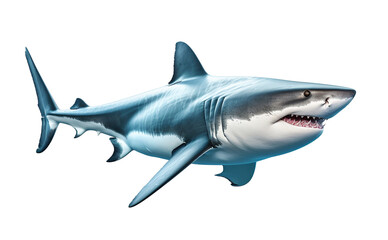 Fototapeta premium Shark. Cut out on transparent 