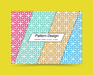 Unique and modern pattern design template. Formal and futuristic vector pattern design. 