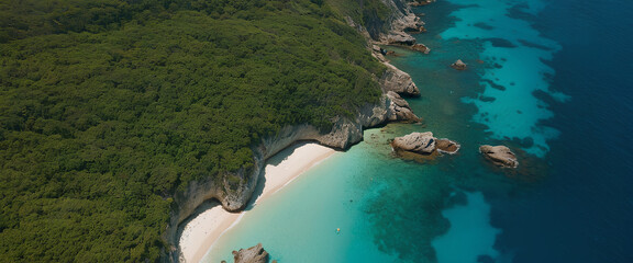 Aerial Beach - sea Landscape