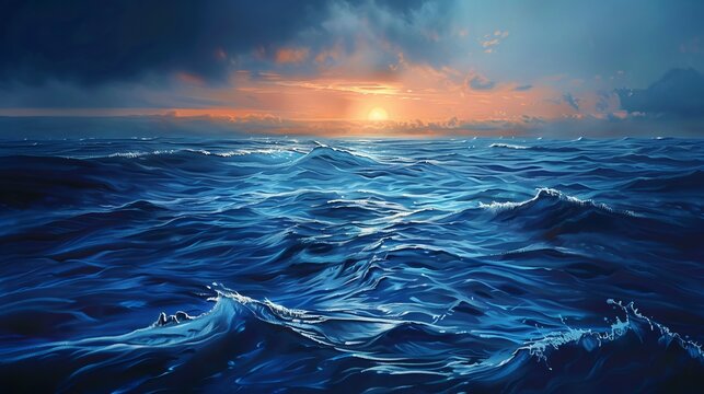Dusk at Sea