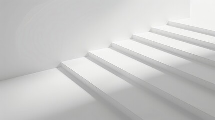 White Minimalist Stairs