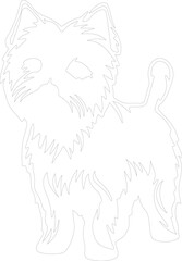 Obraz premium West Highland White Terrier outline