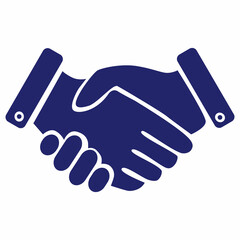 Obraz premium Business handshake / contract agreement flat vector icon for apps and websites. Vector illustration in line art style 