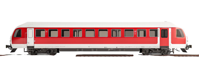 A train isolated on white transparent background, PNG File. Perfect for clipart