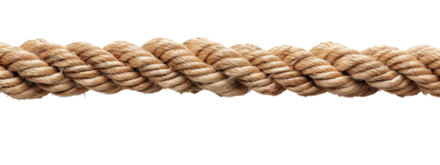 A rope isolated on white transparent background, PNG File. Perfect for clipart