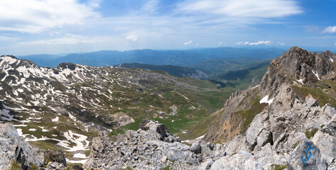 Top of Korab mountain Albania panorama photos landscape