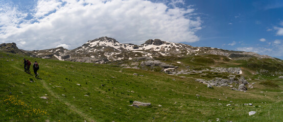 Beautiful panorama, waterfall on the Mountain of Korab.