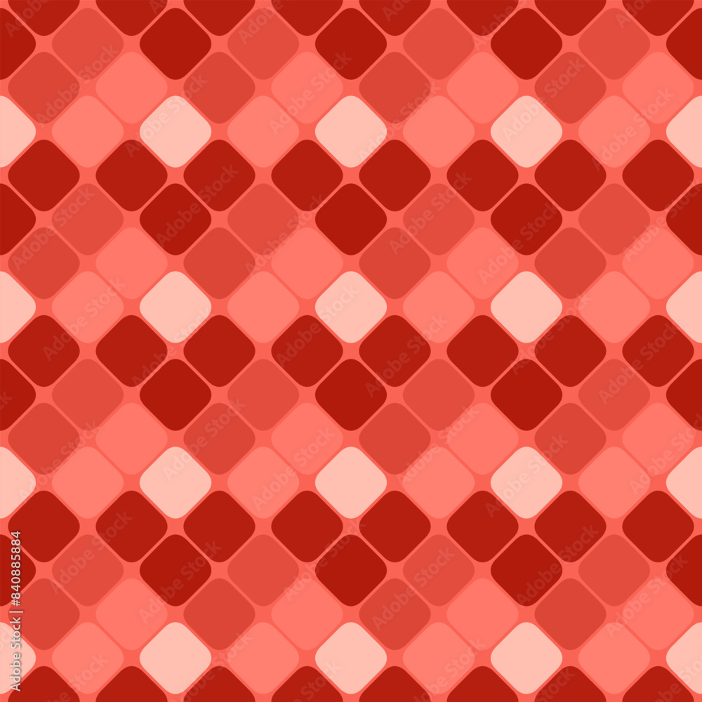 Poster seamless square pattern background design - geometrical red repeating vector illustration