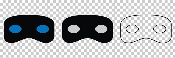 a black superhero mask isolated background. © RadiantForms