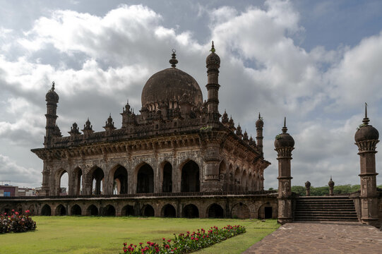 Tomb of Ibrahim Rauza in Bijapur, also called Ali Rauza. India.