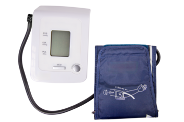 Blood pressure meter on isolated background.