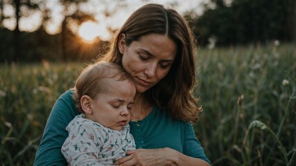 World Breastfeeding Day Celebration: Mother and Child in Serene Embrace