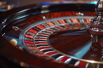 Close up of the fortune roulette wheel