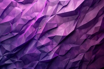 Fototapeta premium Vibrant Abstract 3D Polygonal Landscape with Purple and Pink Geometric Textures