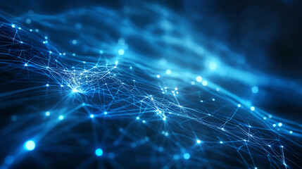 A blue background with many small blue dots