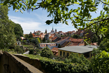 view of the city from the hill