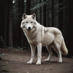 Obraz premium gray wolf canis lupus