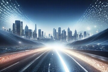 Obraz premium Background of technological concepts