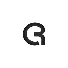 CR letters logo monogram, CR logo . letter c r logo design . creative and modern logo design. Initial CR logo design. vector letter logo illustration

