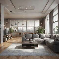 Fototapeta premium living room interior