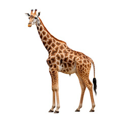 Naklejka premium giraffe isolated on white
