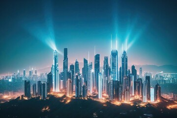 Fototapeta premium Background of technological concepts