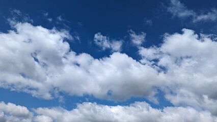Obraz premium background, blue sky with beautiful clouds