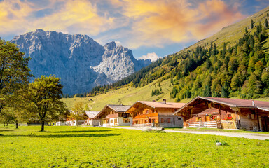 Eng Alm, Almdorf, Vomp, Karwendel 
