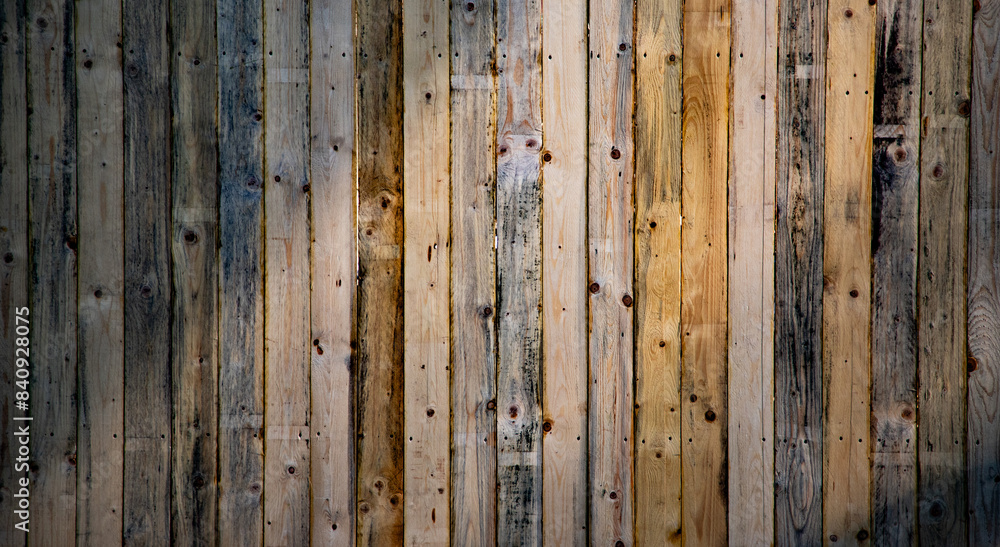 Wall mural wooden fence texture for background